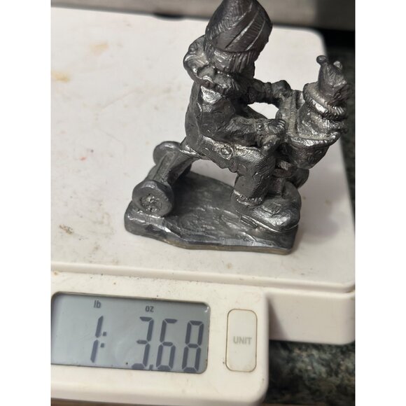 Michael Ricker Pewter Tricycle Clown Figurine With Cat - Picture 9 of 9